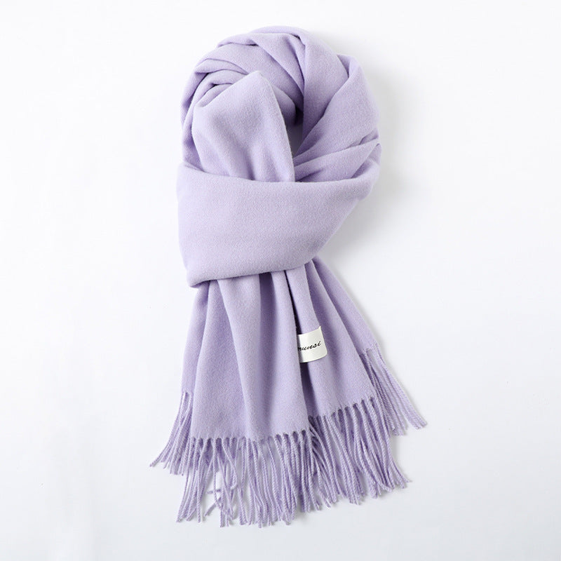 Cashmere-Look Schal mit Fransen