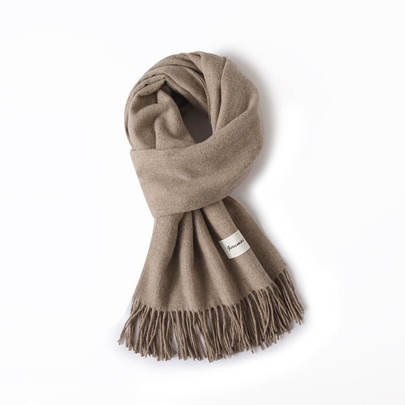 Cashmere-Look Schal mit Fransen