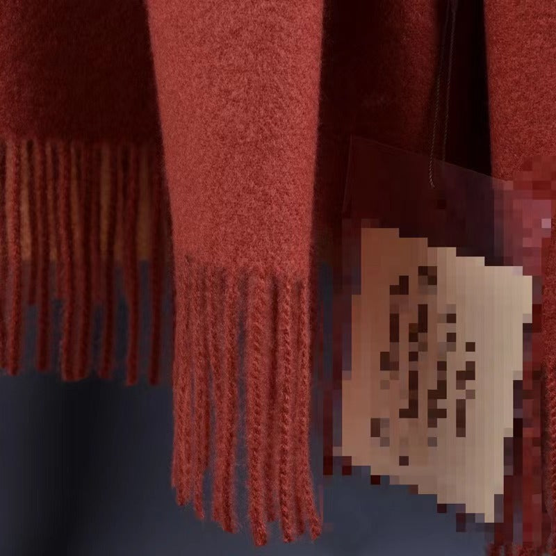 Cashmere-Look Schal mit Fransen
