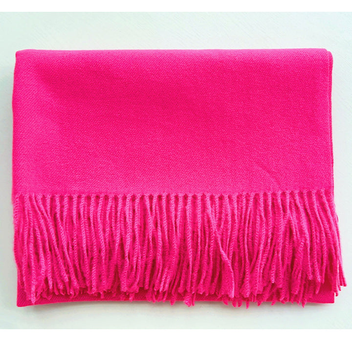 Cashmere-Look Schal mit Fransen