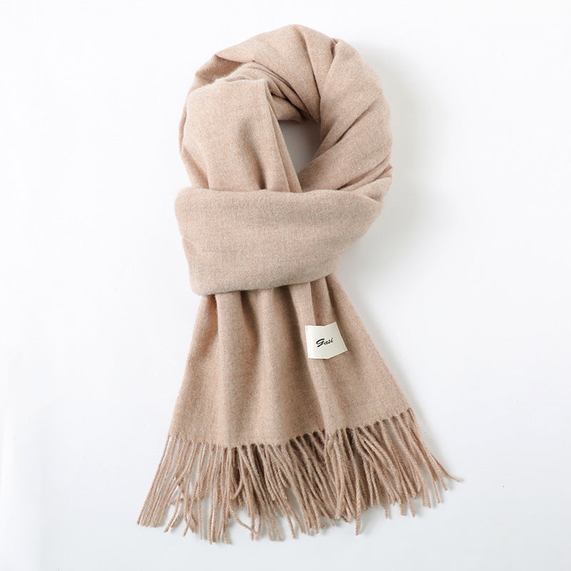Cashmere-Look Schal mit Fransen