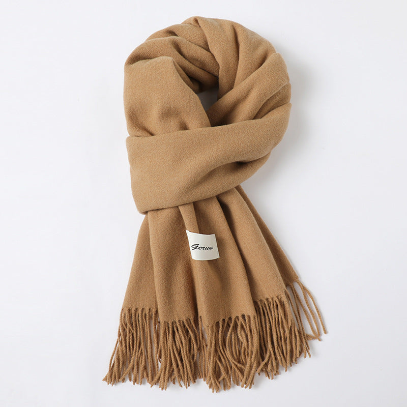 Cashmere-Look Schal mit Fransen