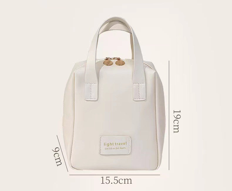 Leder hülle Kosmetik tasche tragbar