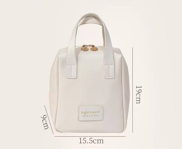 Leder hülle Kosmetik tasche tragbar