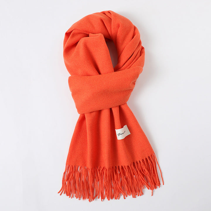 Cashmere-Look Schal mit Fransen
