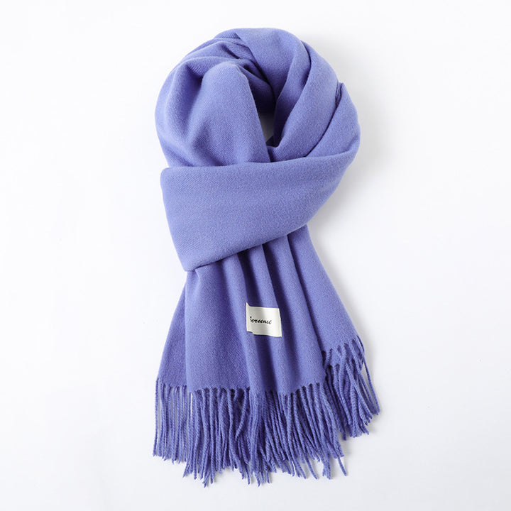Cashmere-Look Schal mit Fransen