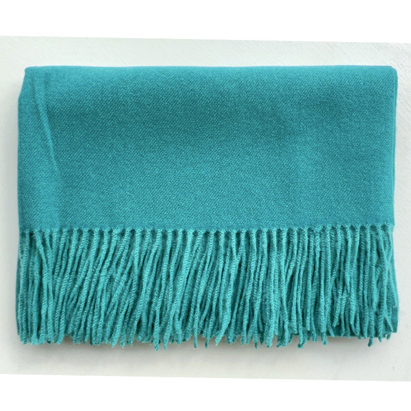 Cashmere-Look Schal mit Fransen