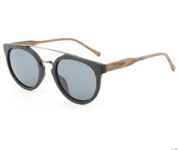 Vintage Acetat-Holz Sonnenbrille