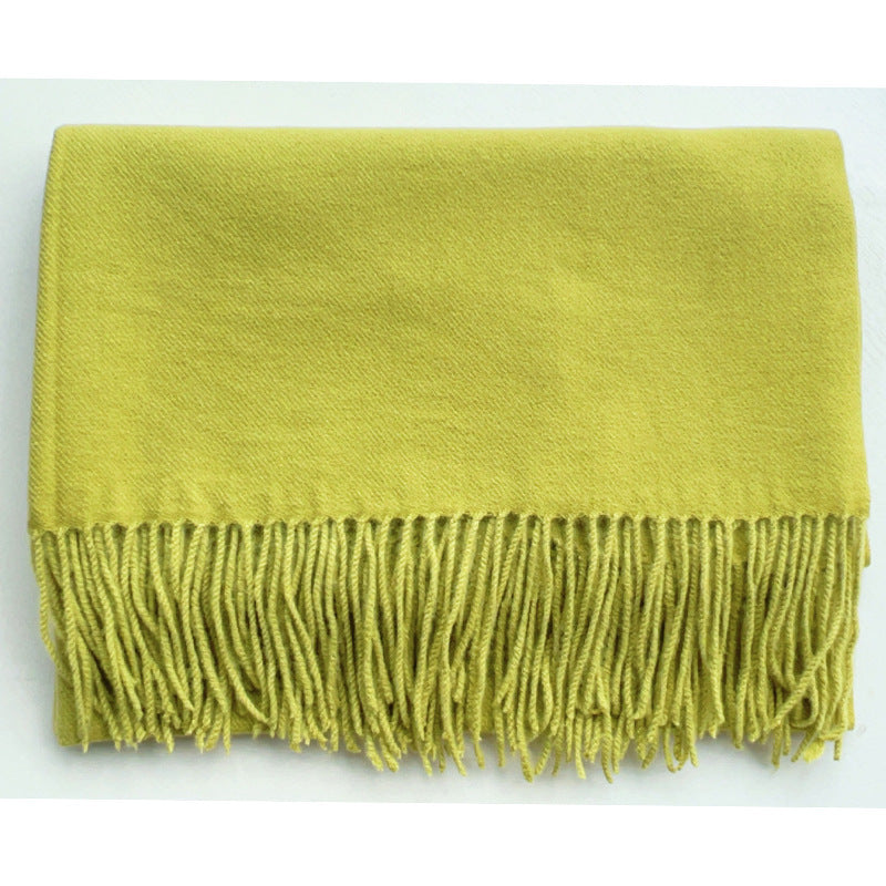 Cashmere-Look Schal mit Fransen