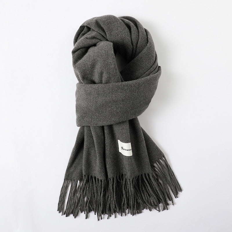 Cashmere-Look Schal mit Fransen