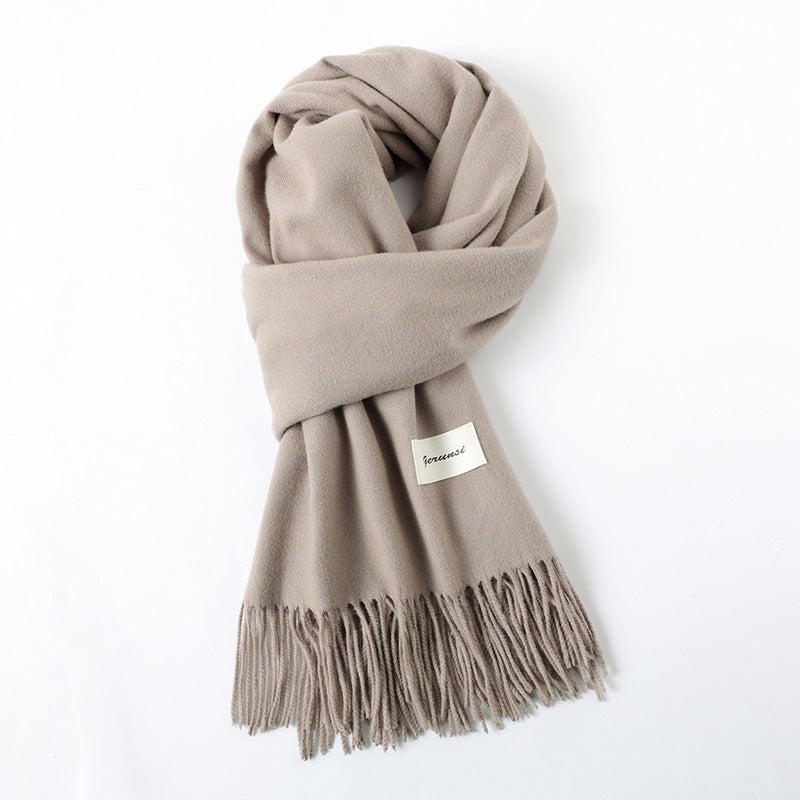 Cashmere-Look Schal mit Fransen