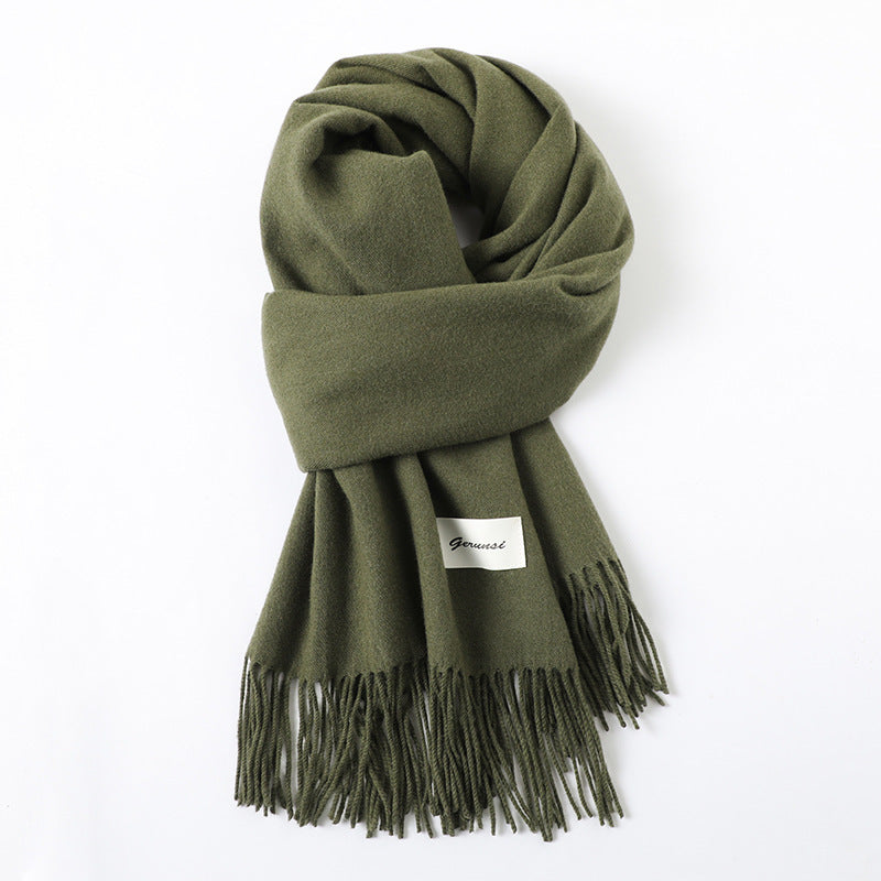 Cashmere-Look Schal mit Fransen
