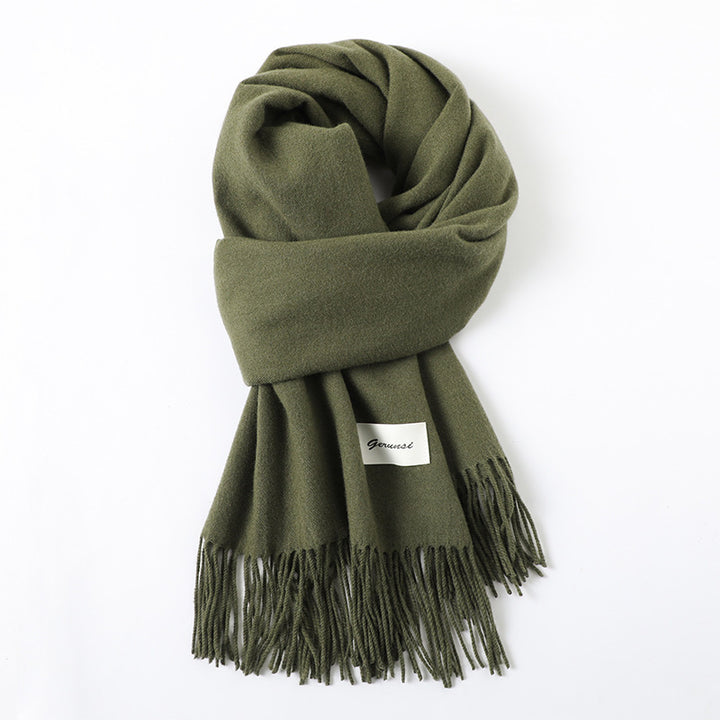 Cashmere-Look Schal mit Fransen