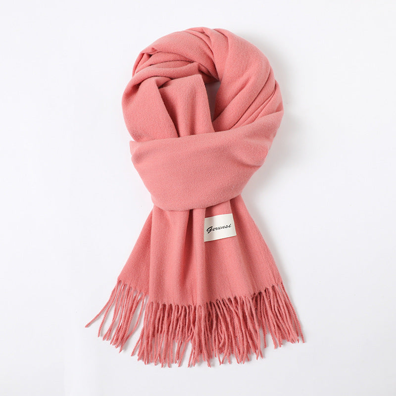 Cashmere-Look Schal mit Fransen