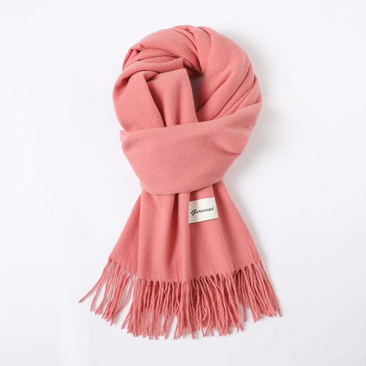 Cashmere-Look Schal mit Fransen