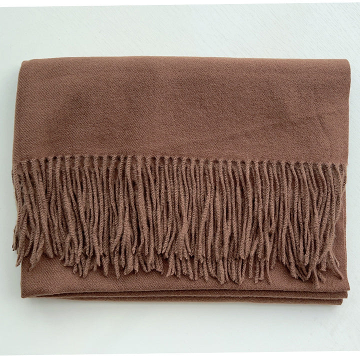 Cashmere-Look Schal mit Fransen