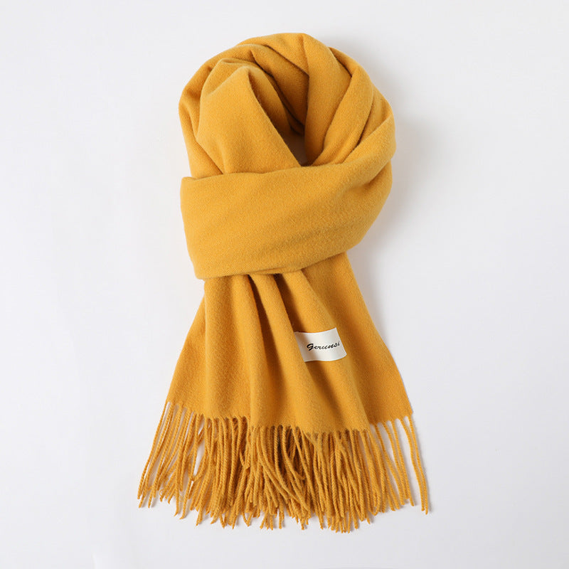 Cashmere-Look Schal mit Fransen