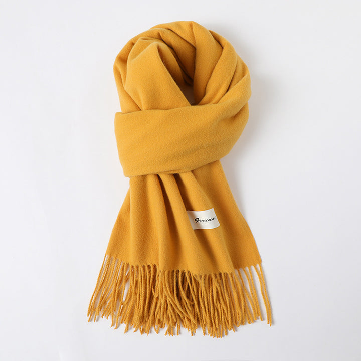 Cashmere-Look Schal mit Fransen