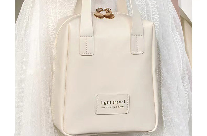 Leder hülle Kosmetik tasche tragbar