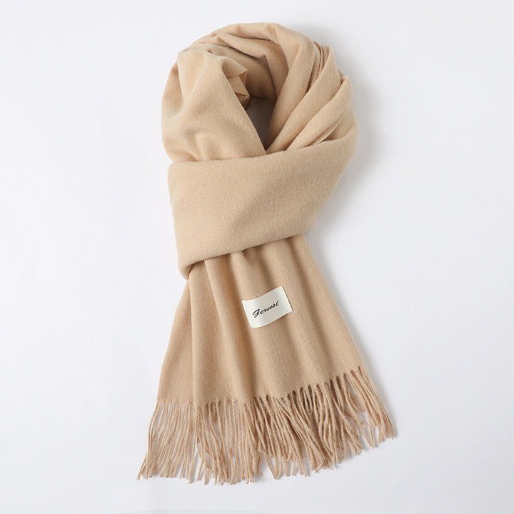 Cashmere-Look Schal mit Fransen