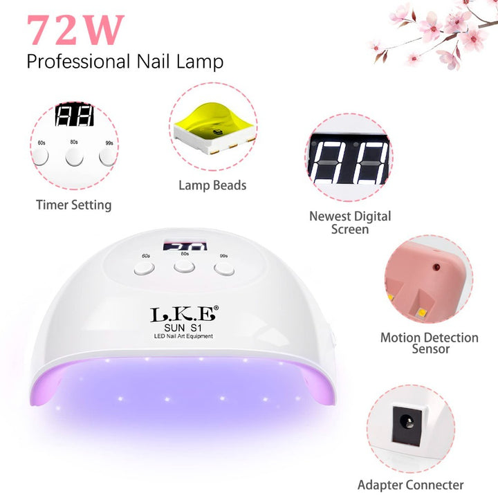 Nagelgel-Polierset & Nagel lampe