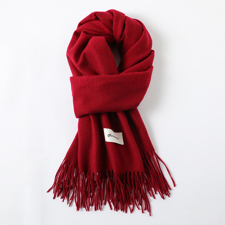 Cashmere-Look Schal mit Fransen