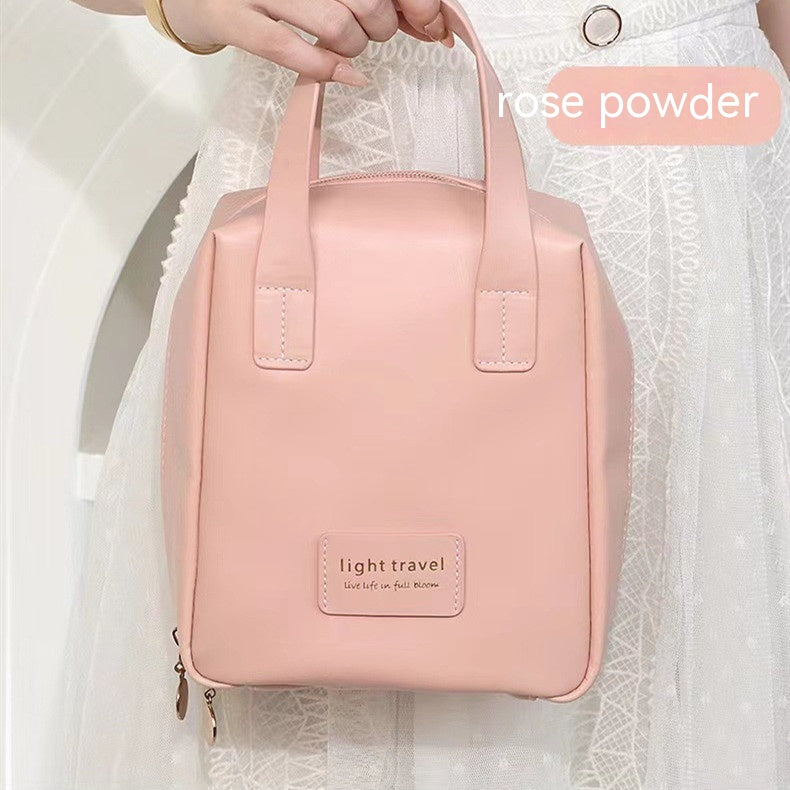Leder hülle Kosmetik tasche tragbar