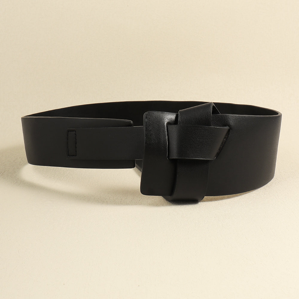 Fashion Women's Wide Belt No Punch Belt Decorative Coat Western Dress Waist Wide Belt