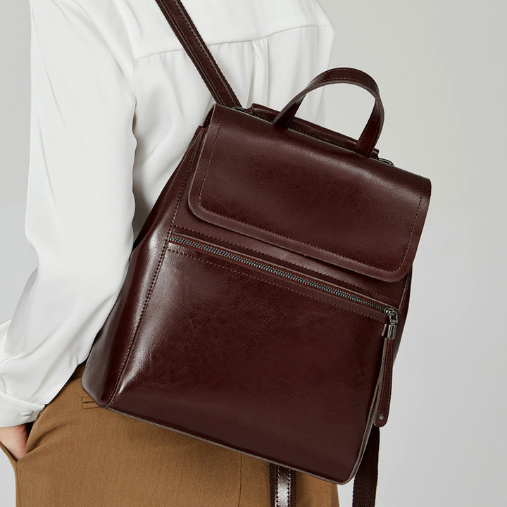 Leder Damen Vintage Rucksack