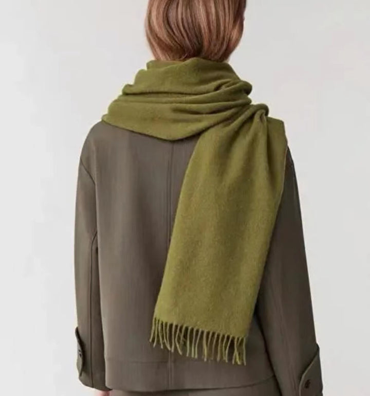Cashmere-Look Schal mit Fransen