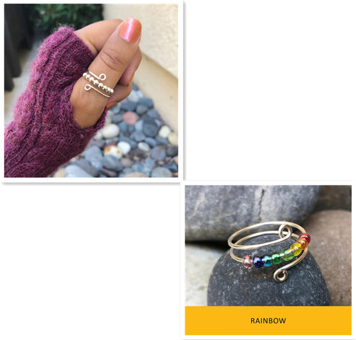 Bunte Perlen Freispielen Zappeln Anti Stress Angst Ring