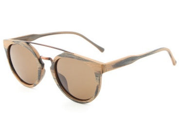 Vintage Acetat-Holz Sonnenbrille