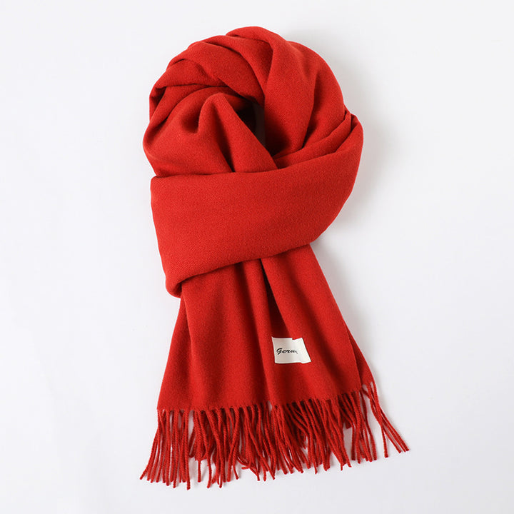 Cashmere-Look Schal mit Fransen