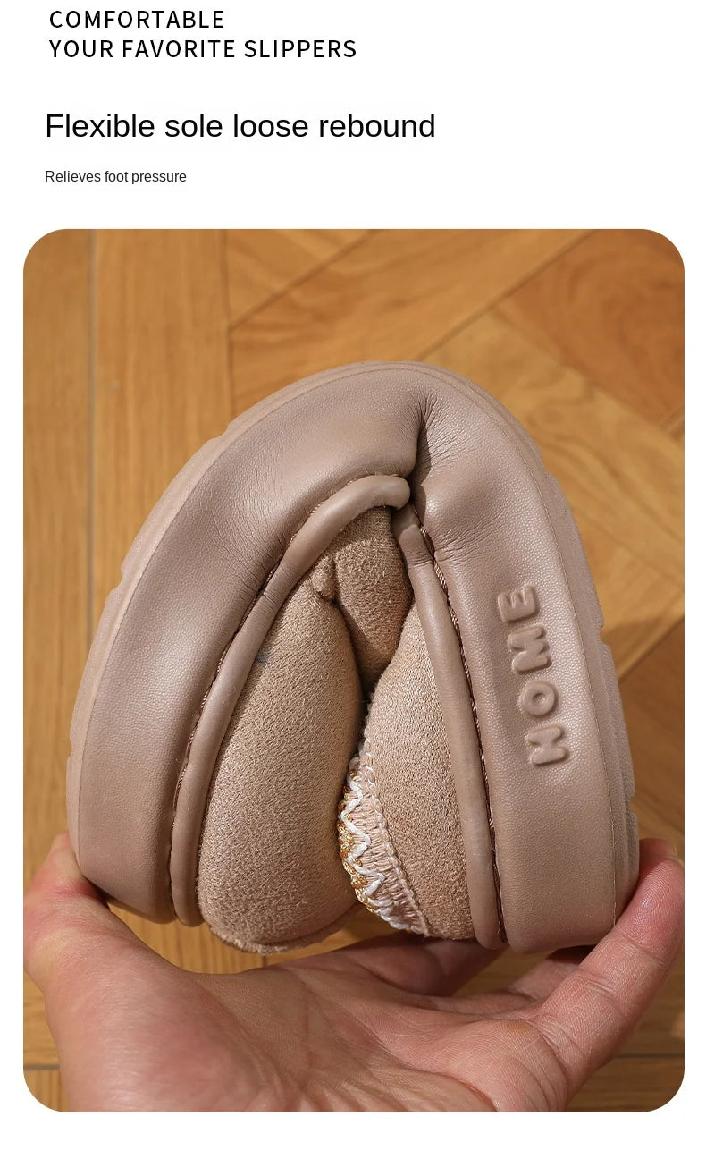 Komfort-Pantoletten Wollslipper