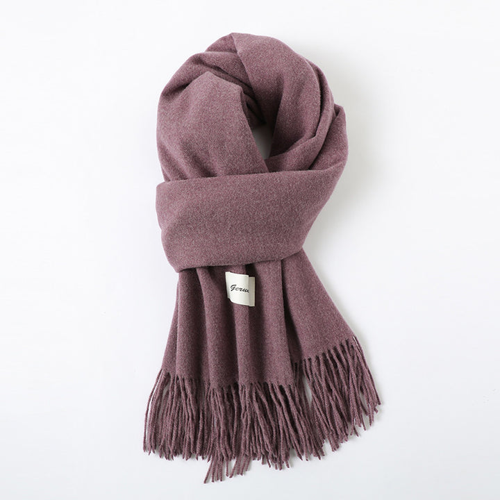 Cashmere-Look Schal mit Fransen