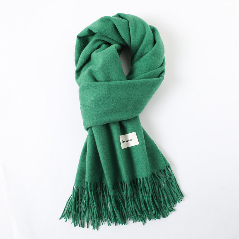 Cashmere-Look Schal mit Fransen