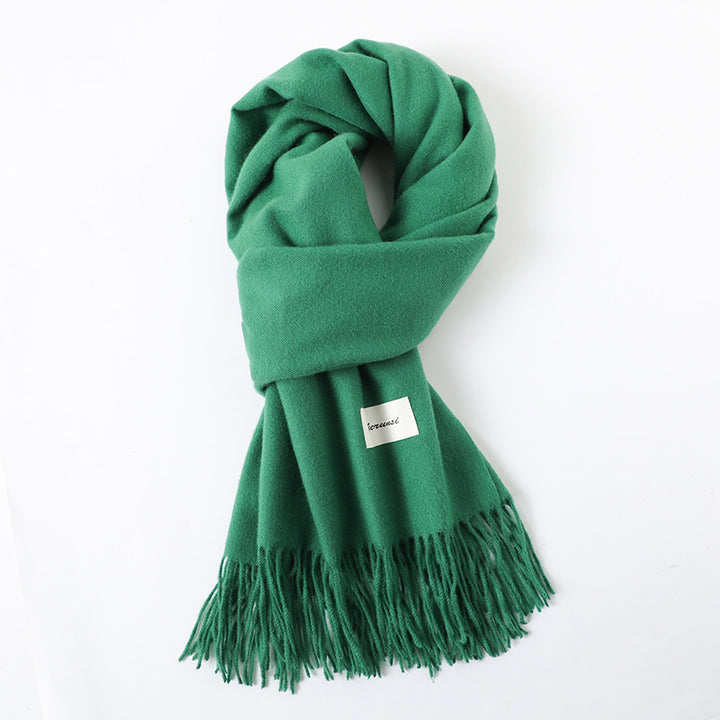 Cashmere-Look Schal mit Fransen