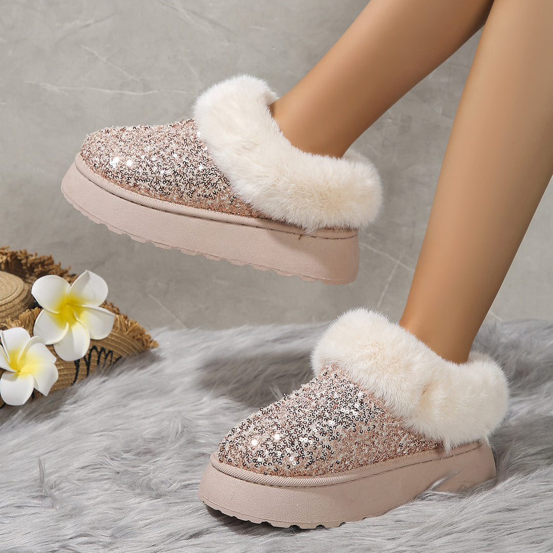 Pailletten Komfort Clogs