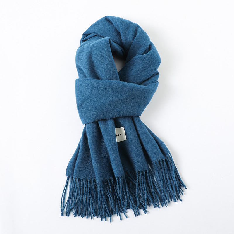 Cashmere-Look Schal mit Fransen