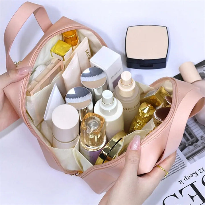 Leder hülle Kosmetik tasche tragbar