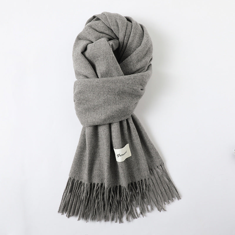 Cashmere-Look Schal mit Fransen
