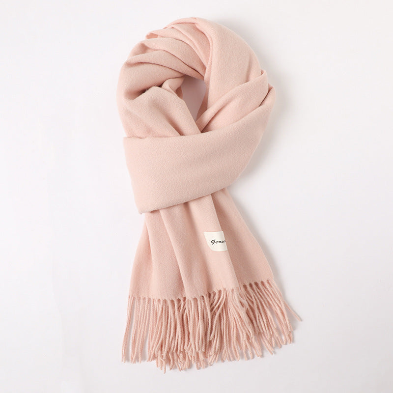 Cashmere-Look Schal mit Fransen