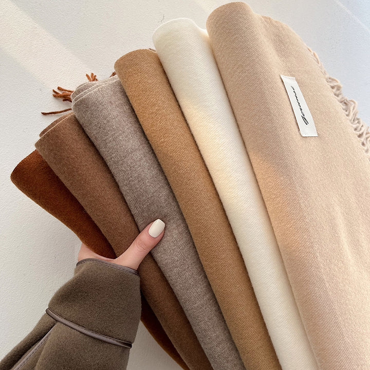 Cashmere-Look Schal mit Fransen