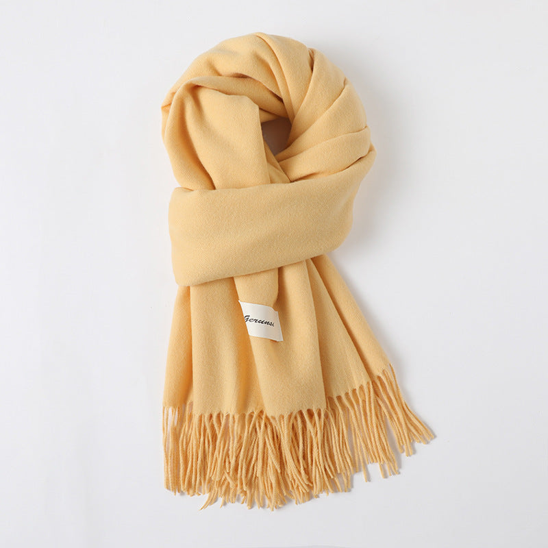 Cashmere-Look Schal mit Fransen