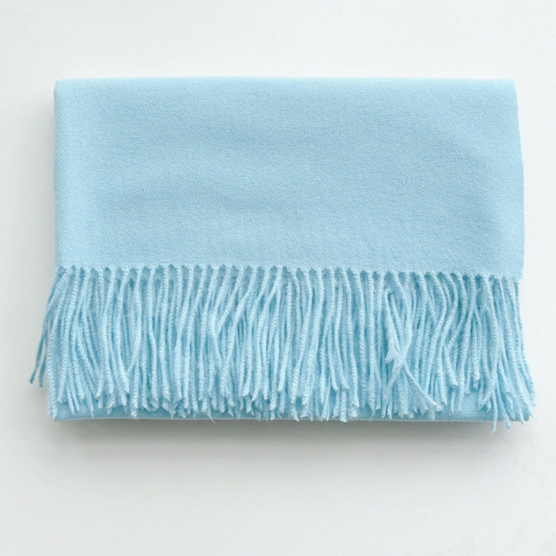 Cashmere-Look Schal mit Fransen