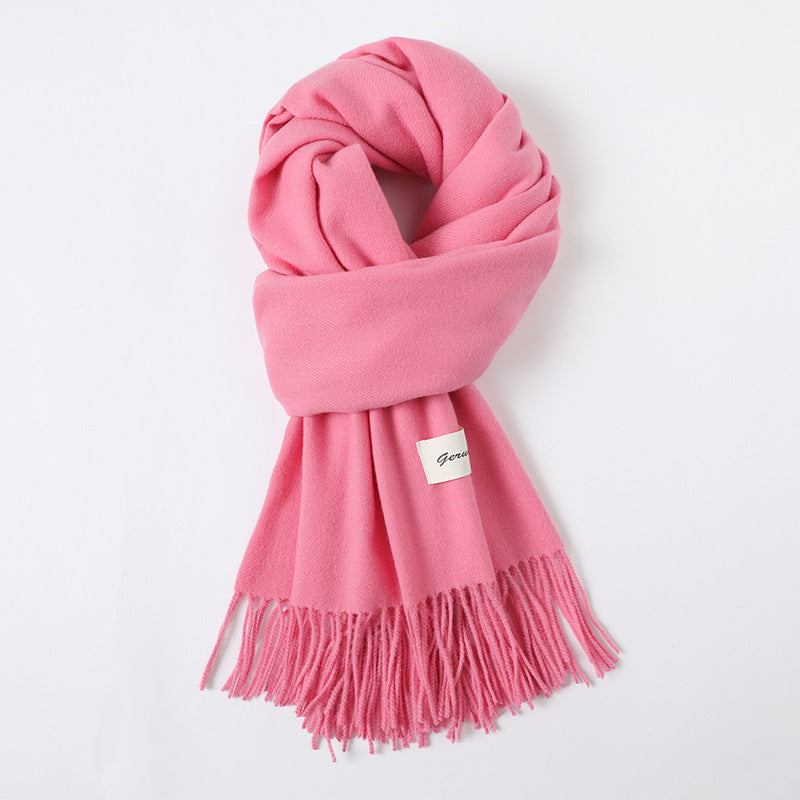 Cashmere-Look Schal mit Fransen