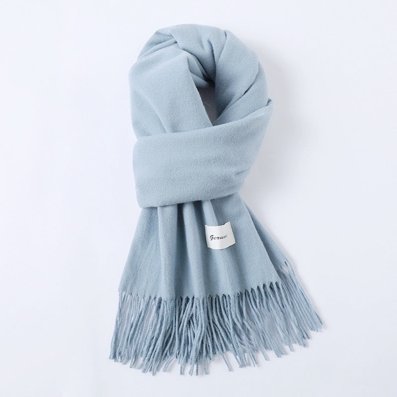 Cashmere-Look Schal mit Fransen