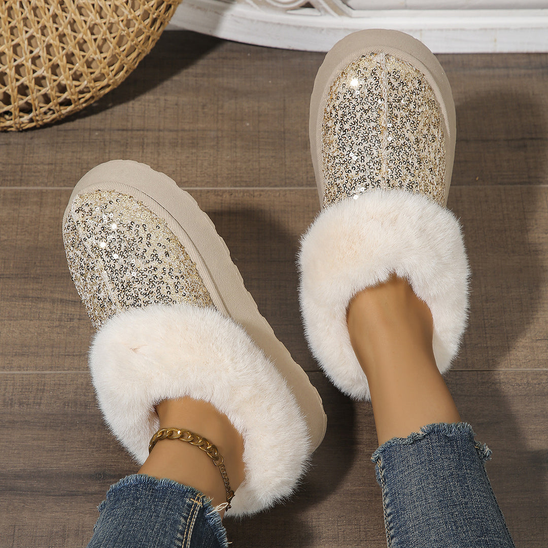 Pailletten Komfort Clogs
