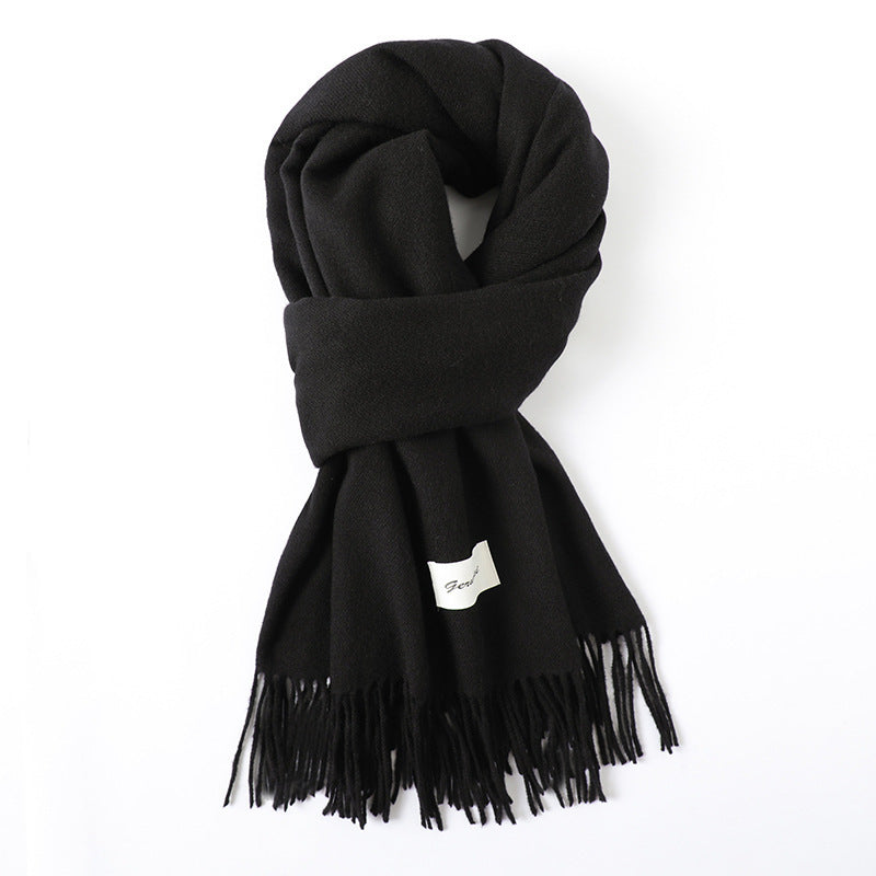 Cashmere-Look Schal mit Fransen