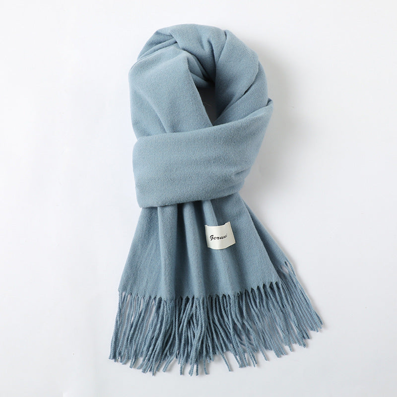 Cashmere-Look Schal mit Fransen